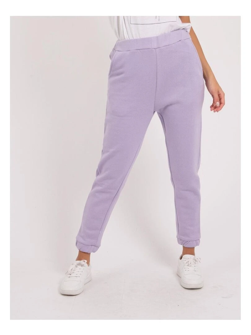 Pantalon jogging ELTON Violet clair