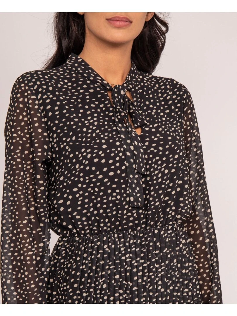 Robe longue motifs IOLD   Noir