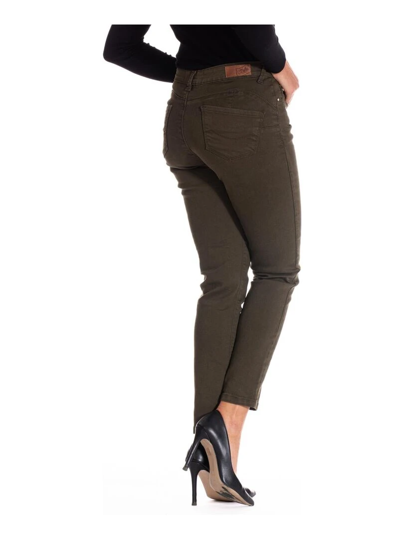 Pantalon slim à coutures push up CAPIRAZ 'Rica Lewis'   Vert