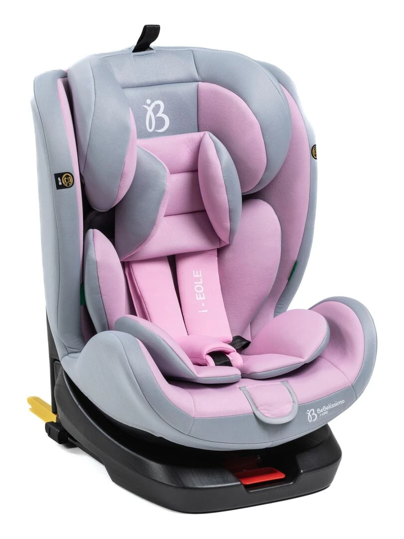 BEBELISSIMO   Siège auto Isofix   pivotant 360 °   groupe 0+/1/2/3   (0 36kg)   i EOLE   rose   Rose