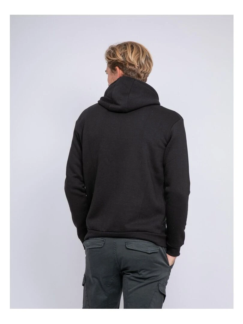 Sweat zippé capuche WAMIN Noir