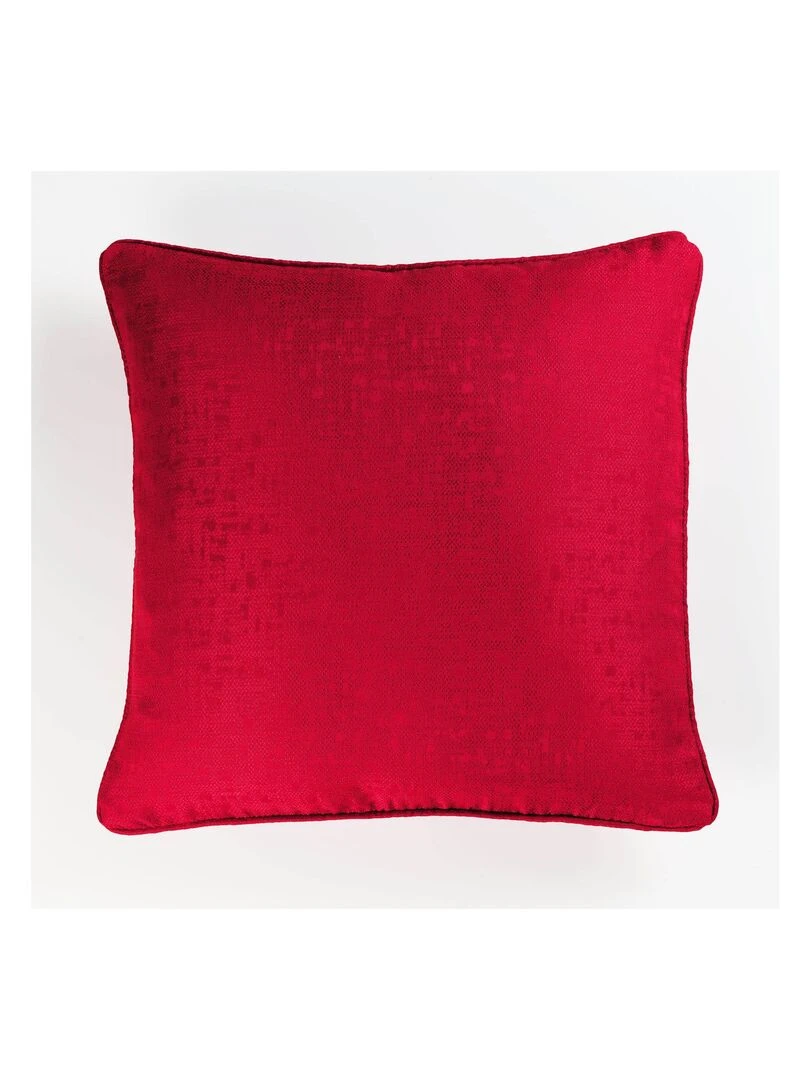 Coussin Passepoil polyester Collection Jacquard Adamo Blanc