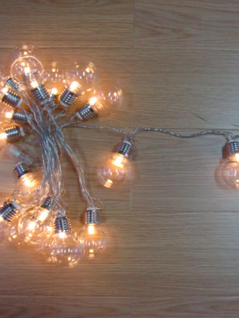 Guirlande Guinguette lumineuse et connectable Transparent