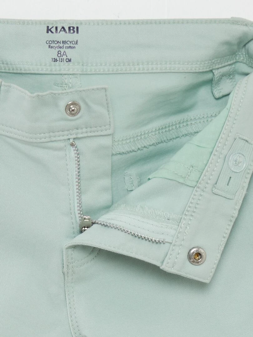 Short en twill   bleu