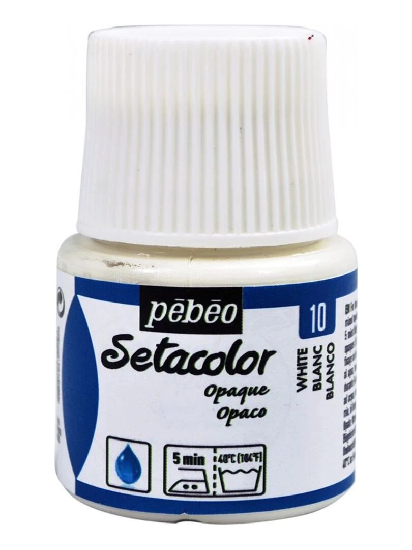 Peinture textile Setacolor opaque   Blanc   45 ml   N/A