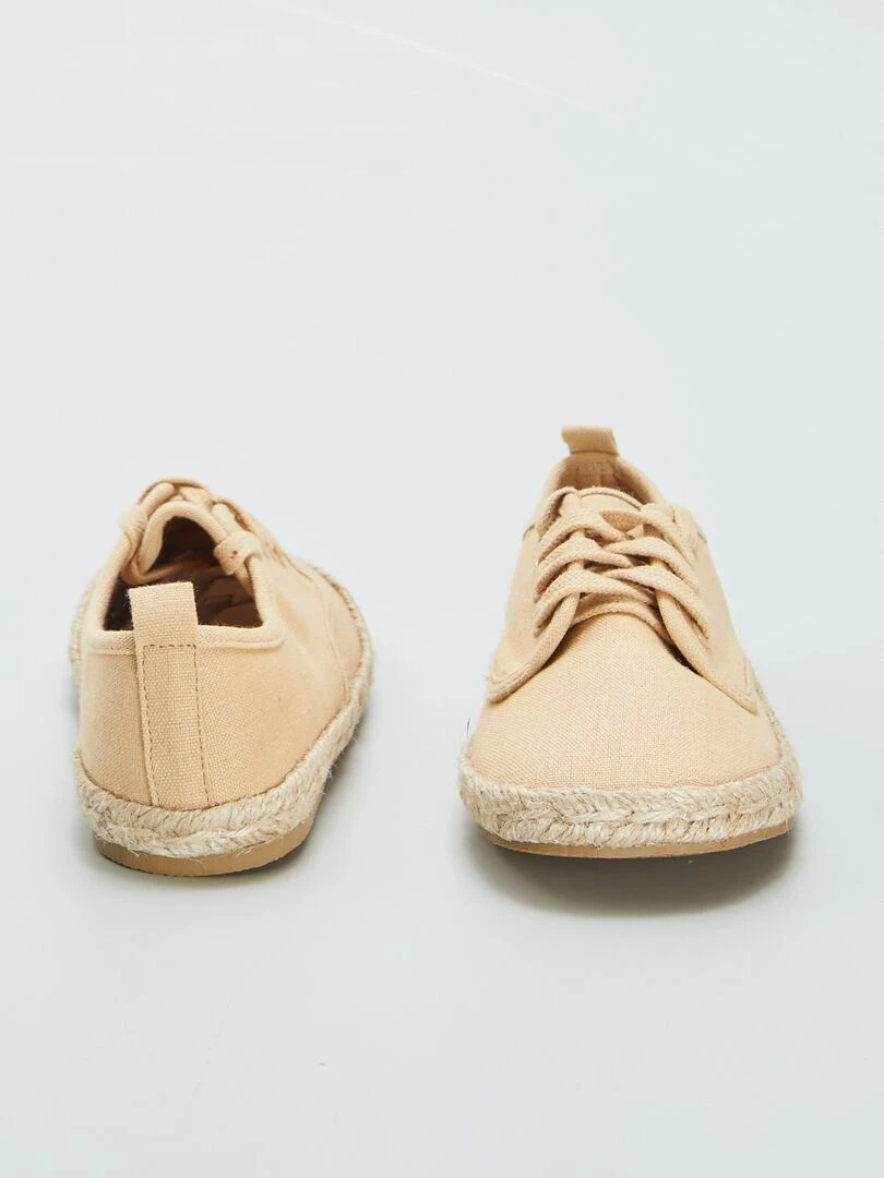 Baskets basses en toile   Beige