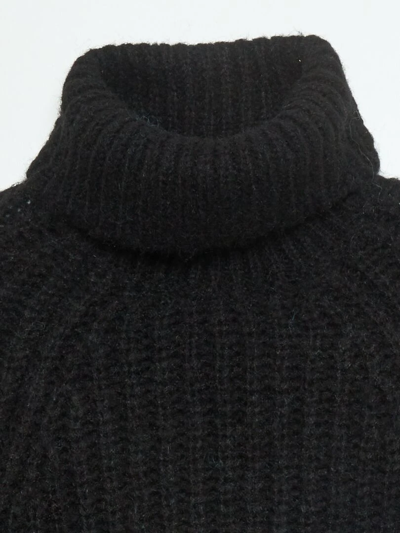 Pull en maille grosse jauge   noir