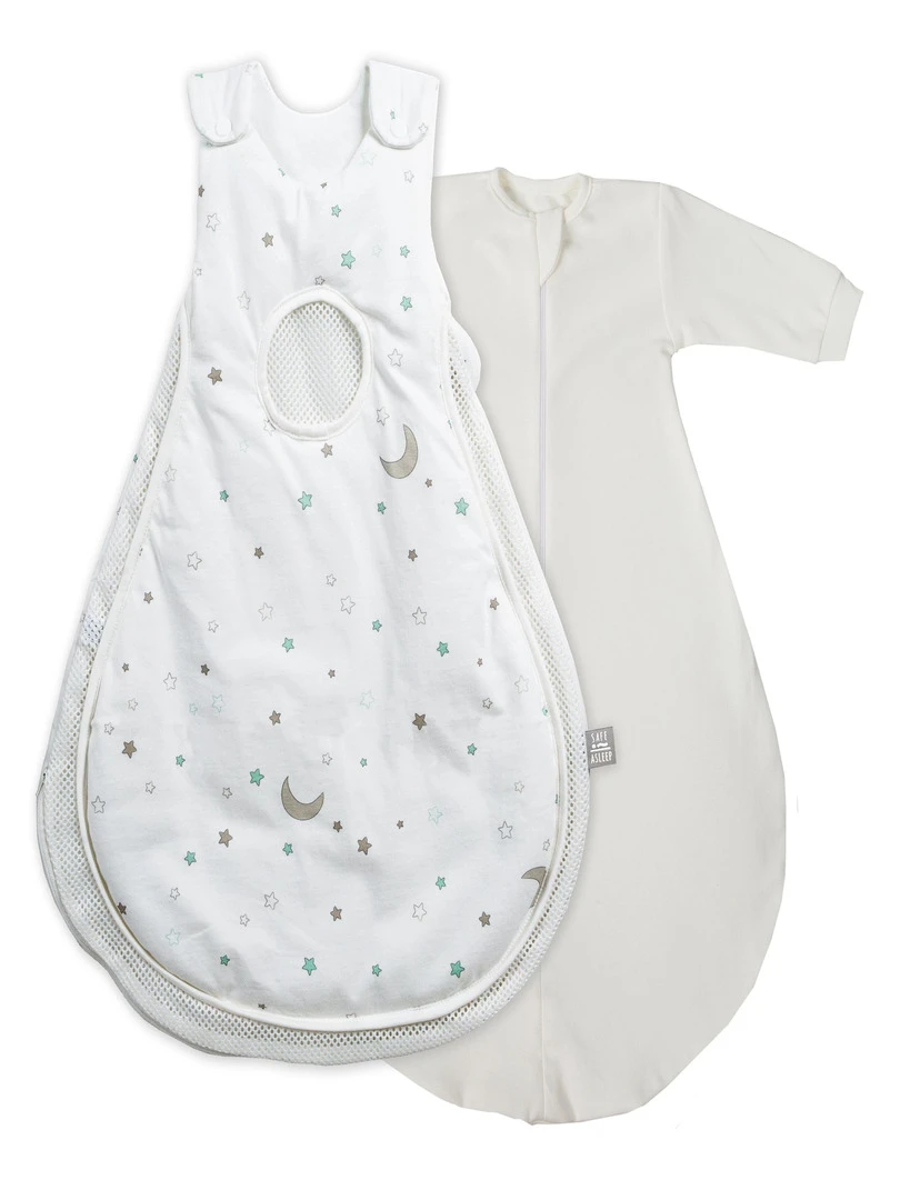 ROBA safe asleep® Gigoteuse Bébé Air Plus Design "Sternenzauber" Blanc