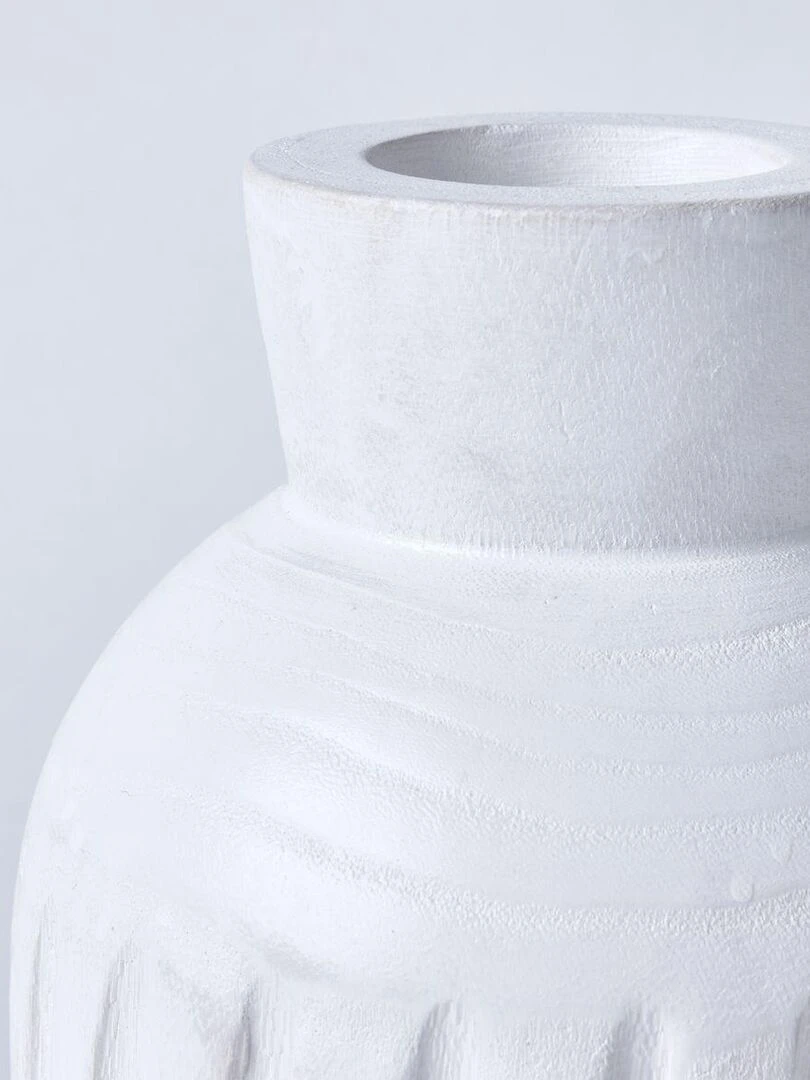 Vase rond avec rainures FRENCH PORT   Marron