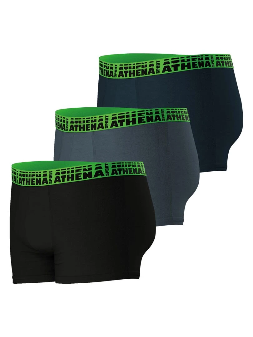 Lot de 3 boxers homme Easy Sport   Gris