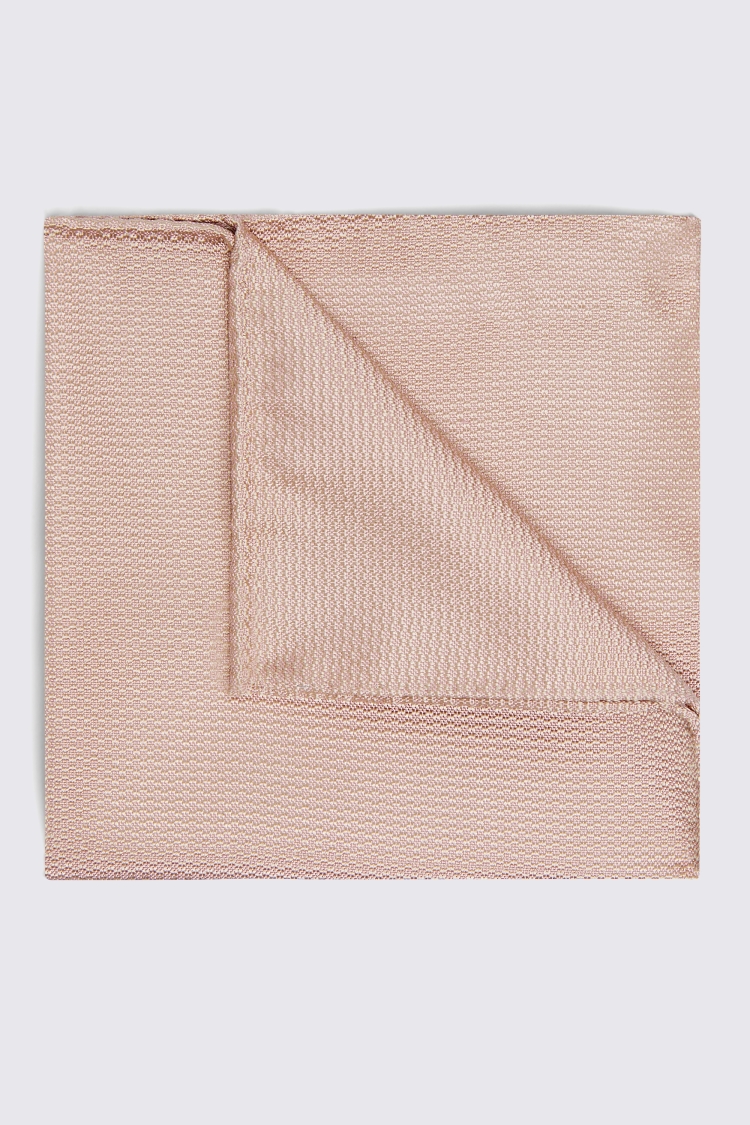 Dusty Pink Silk Semi-Plain Pocket Square Buy Online at Moss