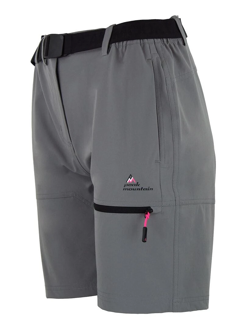 Short de randonnée femme AJASI   PEAK MOUNTAIN   Gris