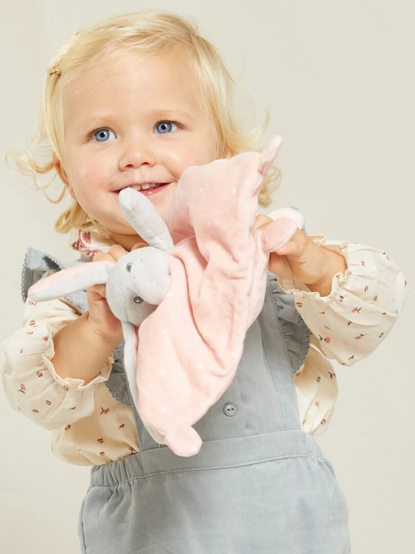 Doudou velours rose