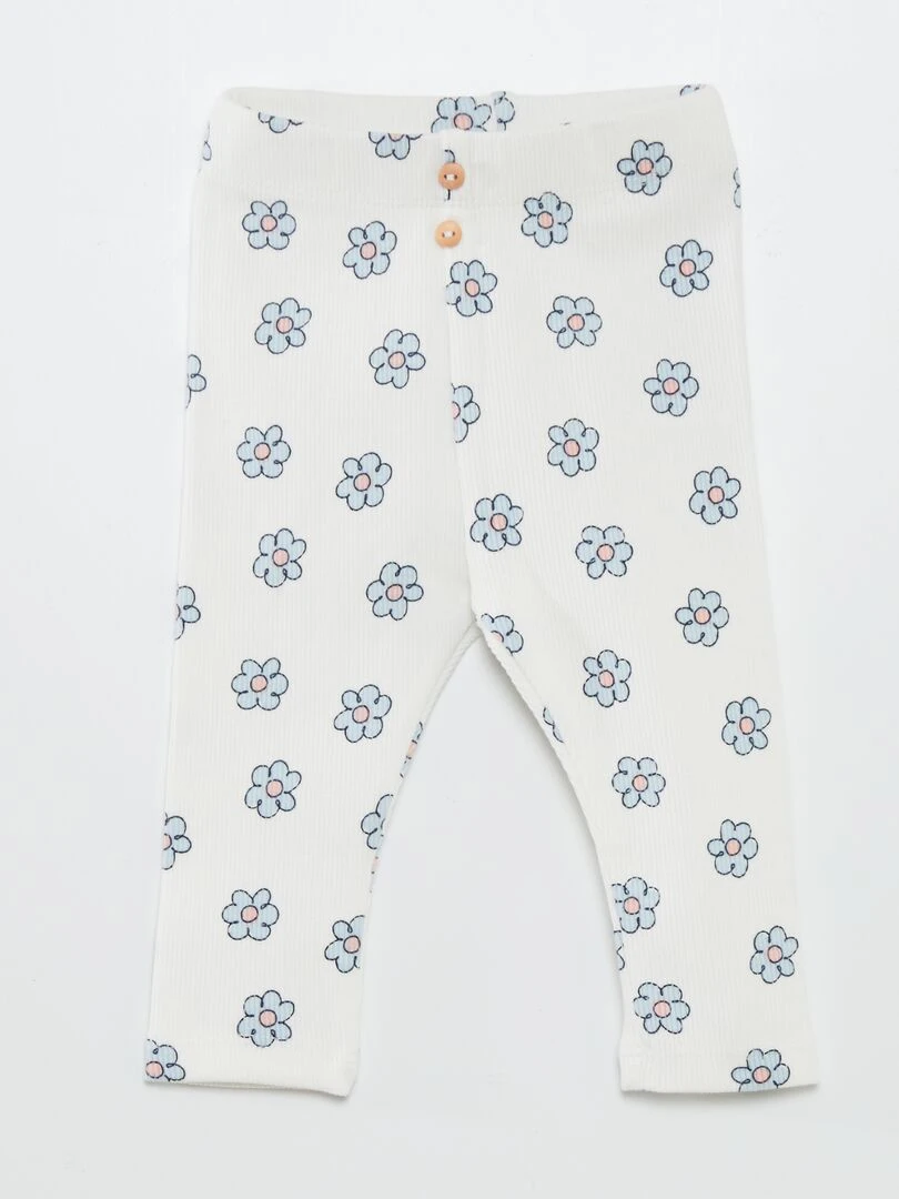Legging long à motif Margueritte