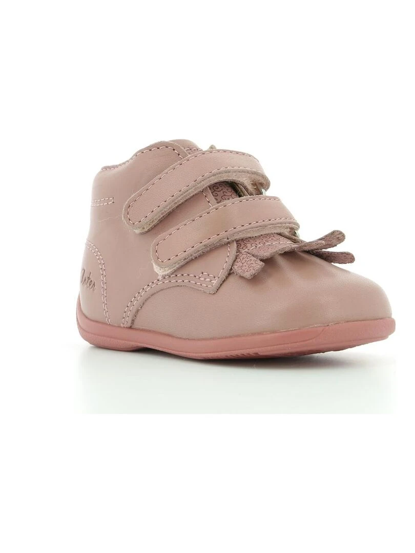 Bottillons Cuir Olli Rose