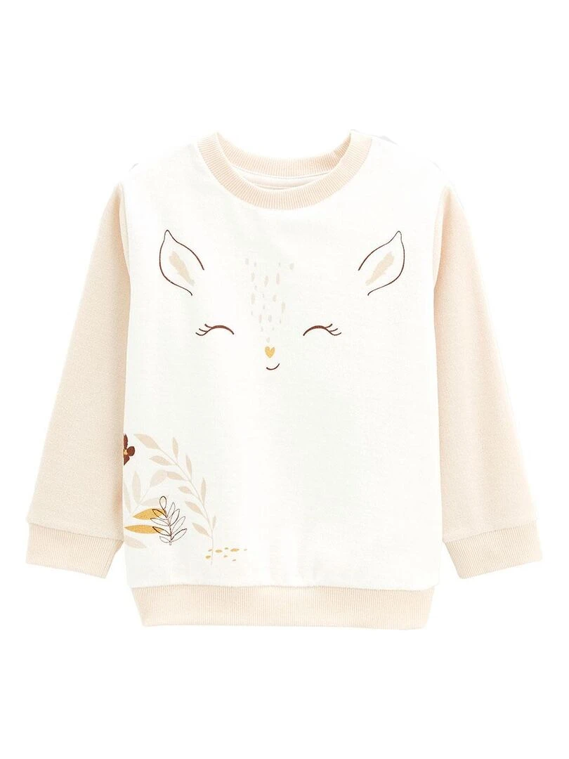 Pyjama enfant en velours Oma Biche Beige