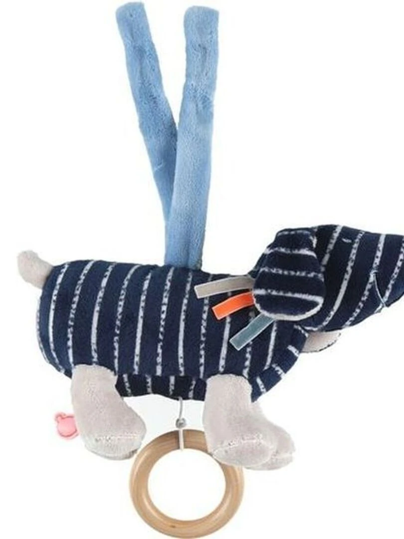 Doudou Noukies Chien Bleu mini Musical Jack Bleu