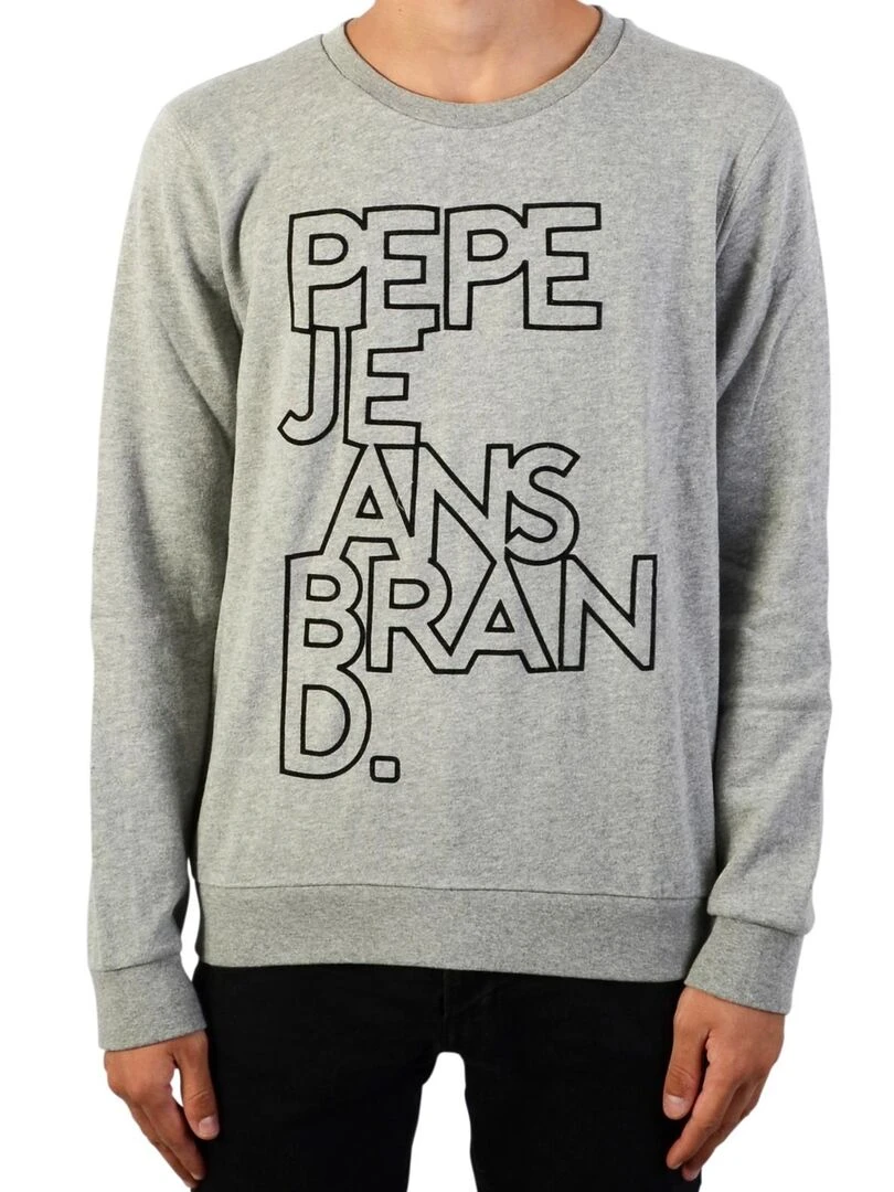 Sweat Pepe Jeans Enfant Liam Jr Gris