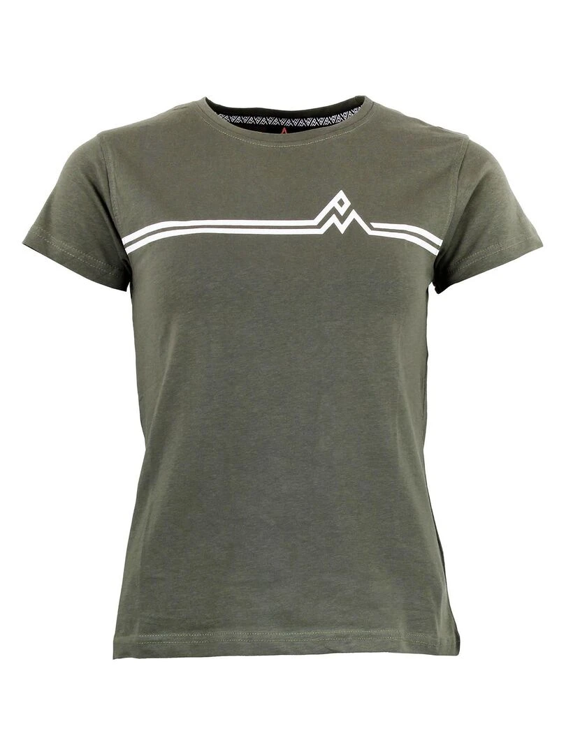 T shirt manches courtes femme AURELIE   Kaki