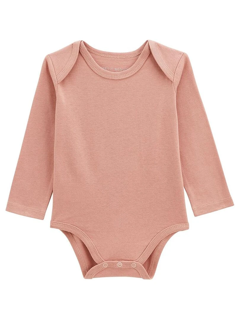 Lot de 3 bodies bébé manches longues   Rose