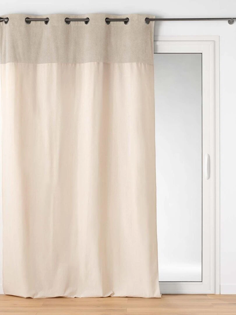 Rideau à top bouclette Beige