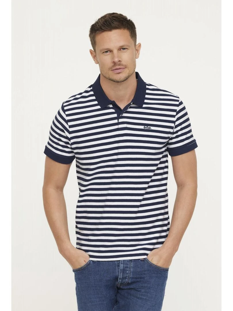 Lee Cooper Polo manches courtes coton regular BOMPI Bleu marine