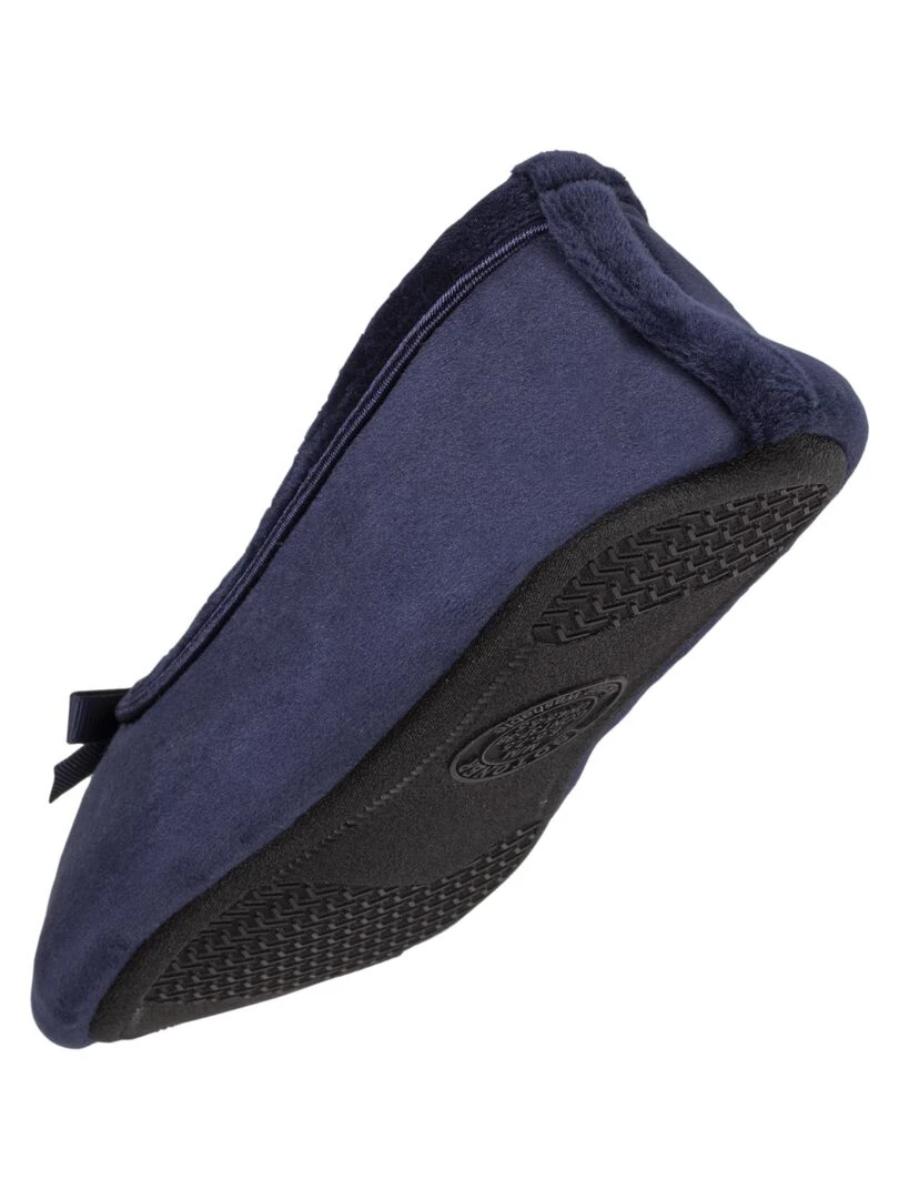 Chaussons ballerines Femme Marine Petit Nœud   Bleu marine