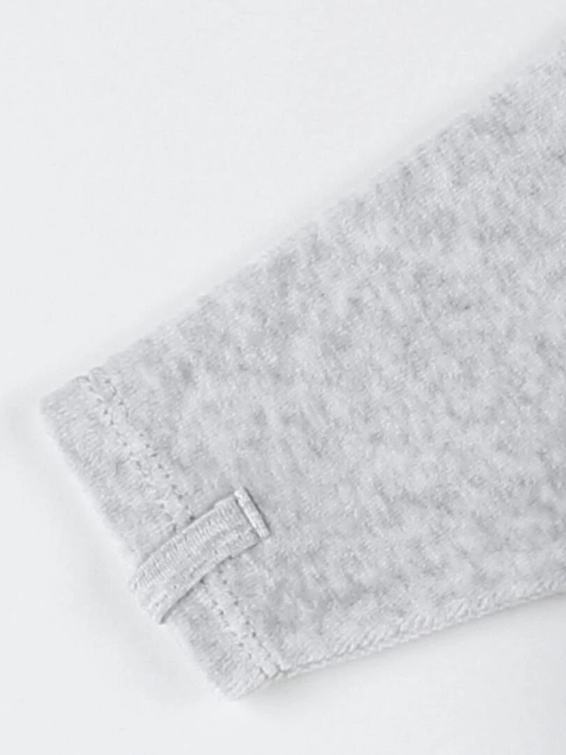 Pyjama dors bien en velours chiné   Noukie's   Gris