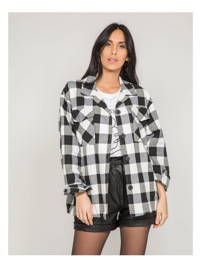 Surchemise carreaux OSEE Noir