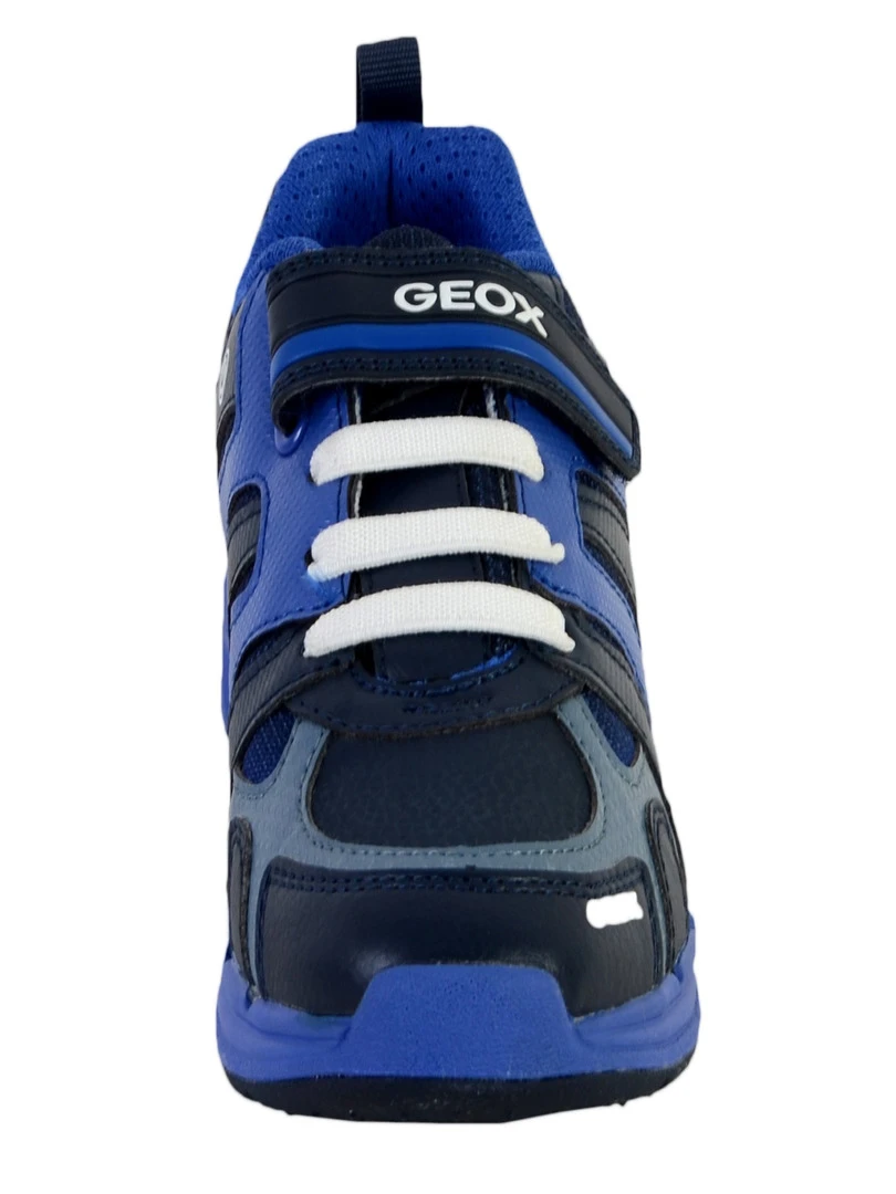 Basket Geox EnfantGarçons J Dakin B.C   PRINT.DBK+TEXT   Bleu