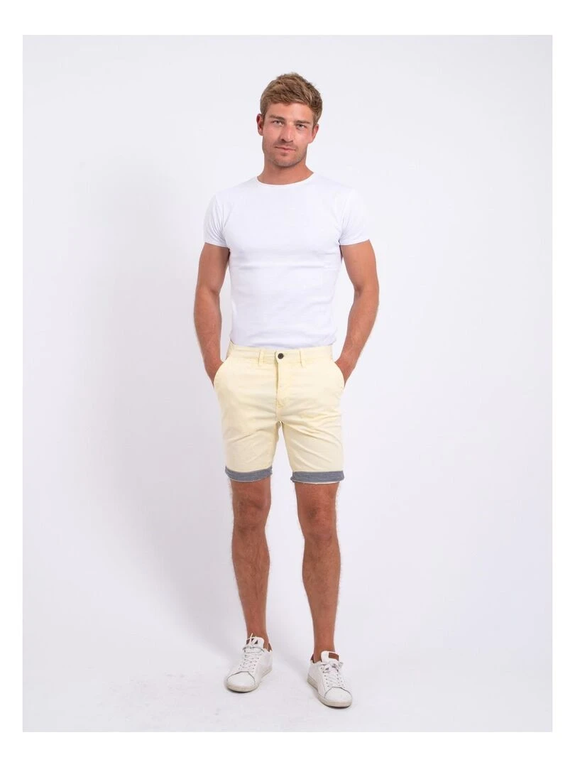 Bermuda chino BAZY   Jaune