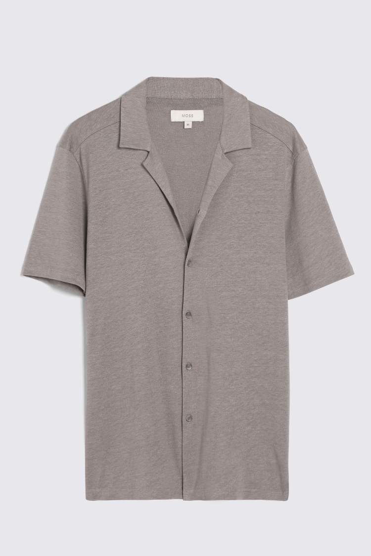 Cotton Linen Camel Stripe Shirt   Buy Online at Moss