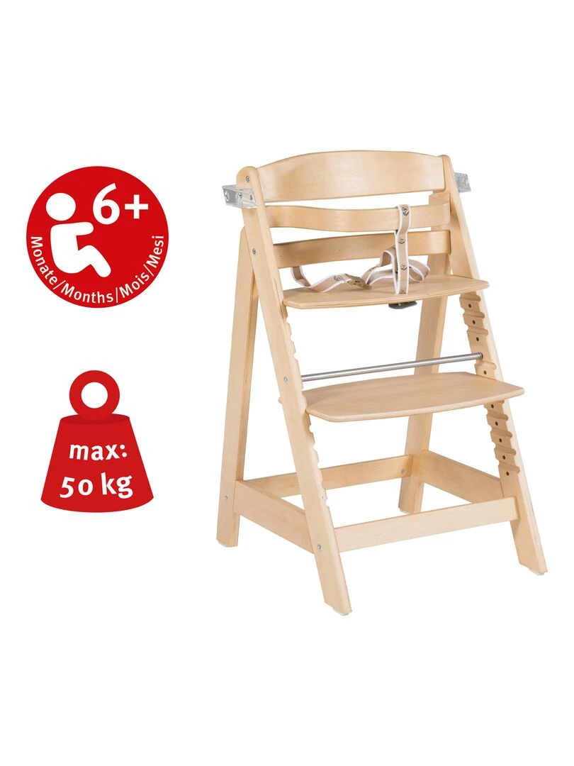 ROBA Chaise Haute Évolutive "Sit Up Click & Fun" + Table À Manger   Beige