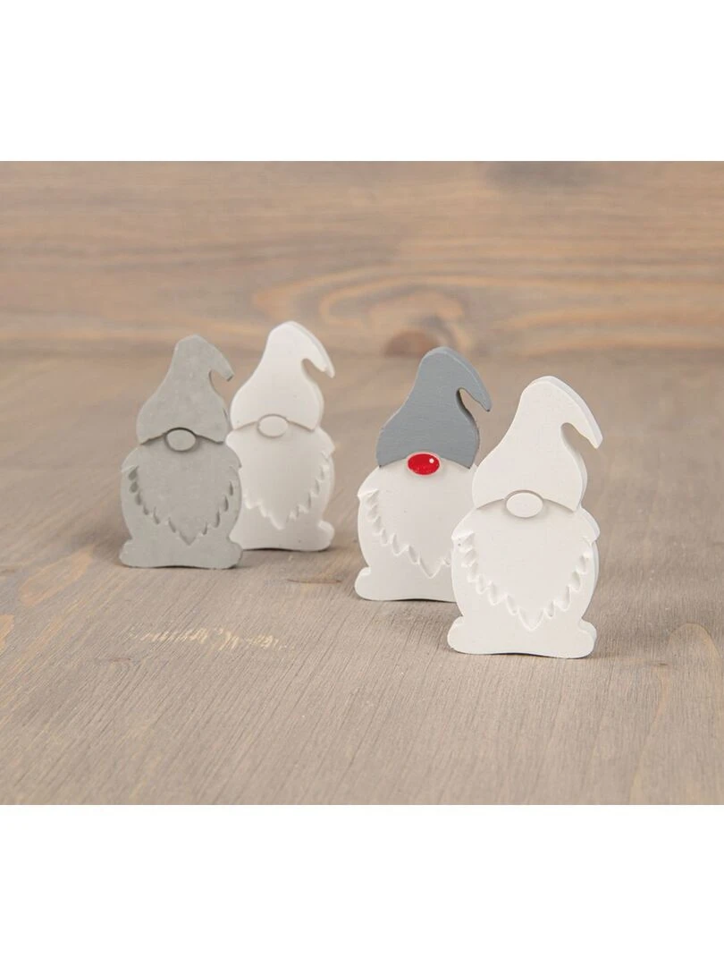 Moule en silicone   Lutins de Noël   6 formes   Gris