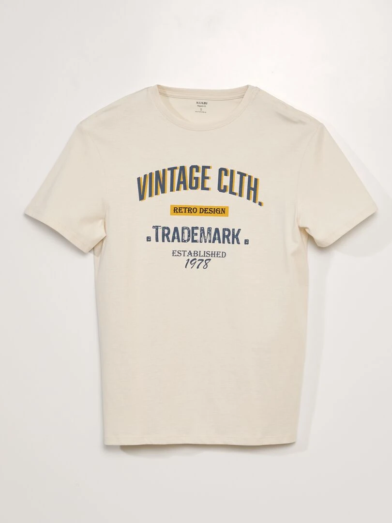 T shirt en jersey So Easy Beige