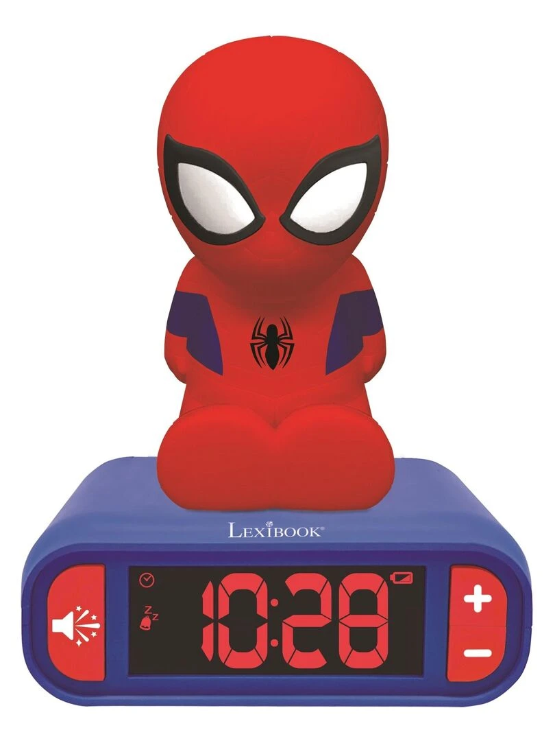 Réveil Avec Veilleuse En 3d Design Spiderman Et Effets Sonores N/A