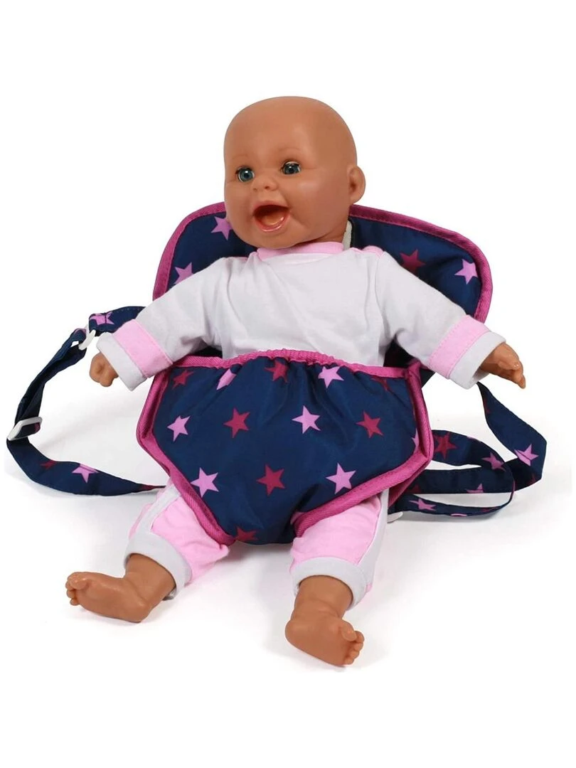 Sangle De Portage Pour Poupée Motif Étoiles Bleu N/A