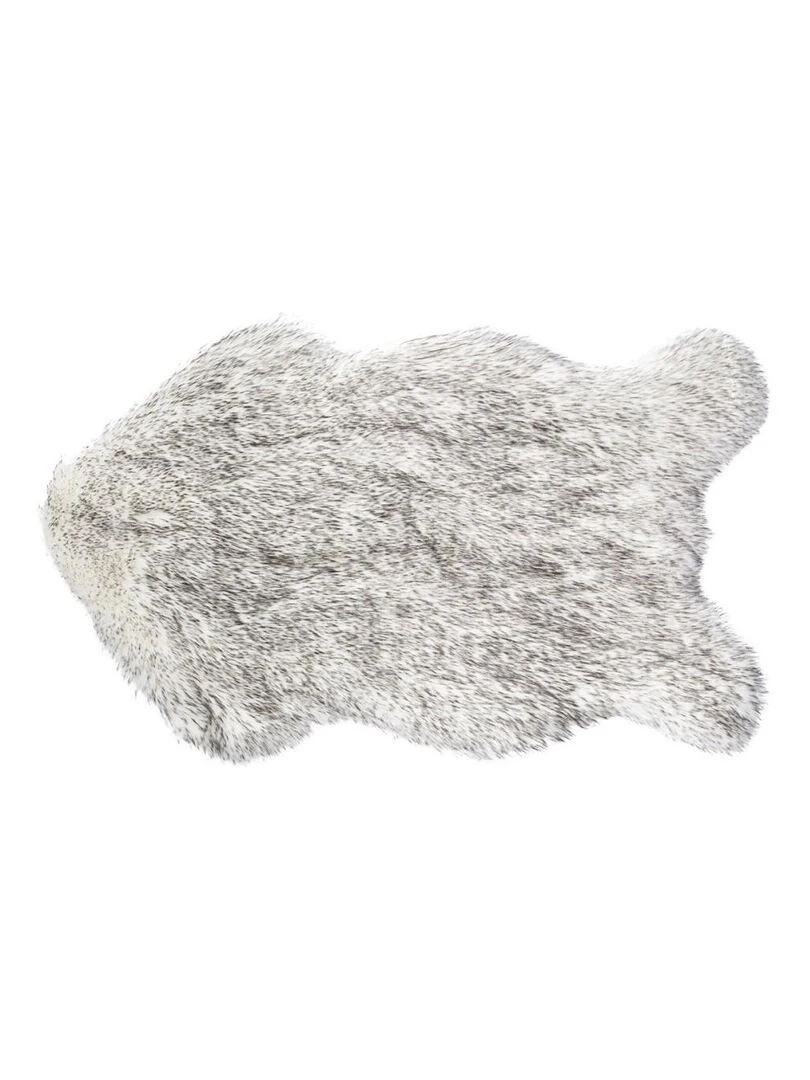 Tapis imitation fourrure mouton 60x90 cm Gris