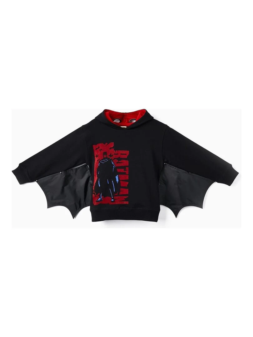 Sweat en Coton avec Capuche et Ailes 3D pour Garçon 'Batman' WARNER BATMAN Noir