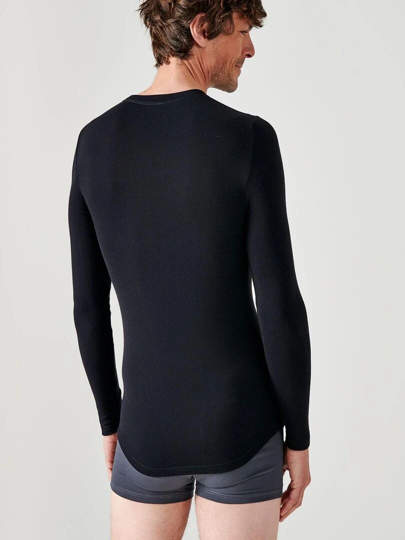 T shirt manches longues Thermolactyl Sensitive   Damart   Noir