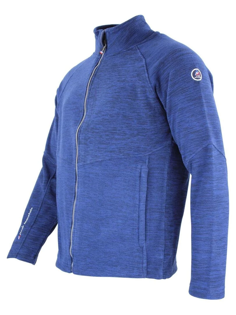 Blouson polaire homme  CROCO   PEAK MOUNTAIN   Bleu marine