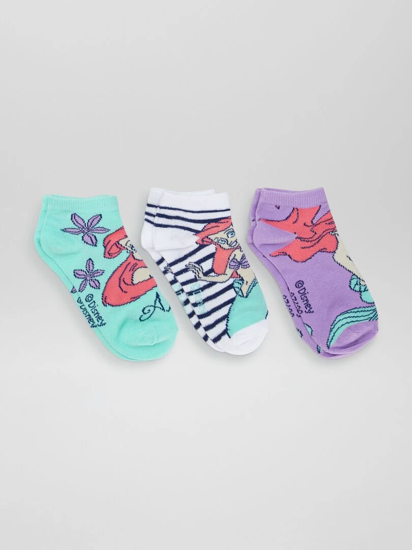 Lot de chaussettes 'Ariel' de 'Disney' 3 paires Multi