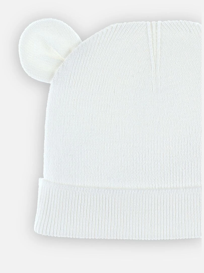 Bonnet en tricot    Noukie's   Blanc