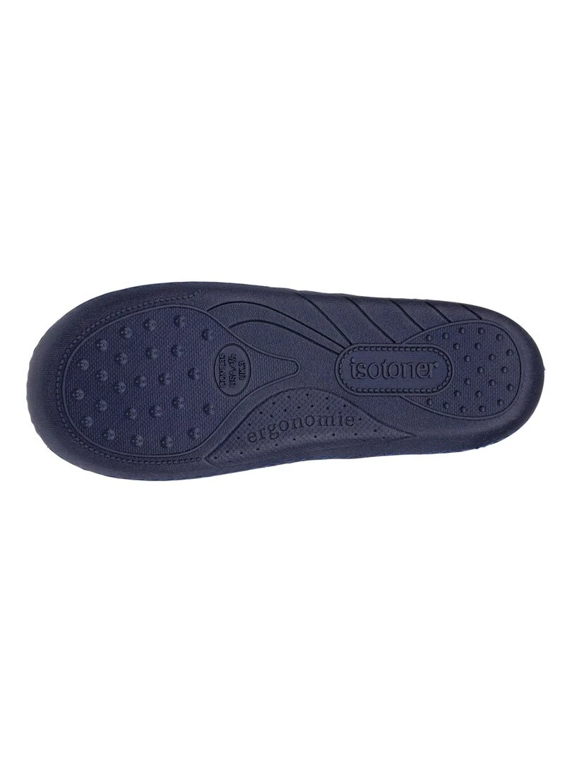 Chaussons mocassins Junior rayées Marine   Bleu marine