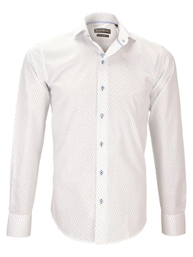 Chemise imprimée FIORI Blanc