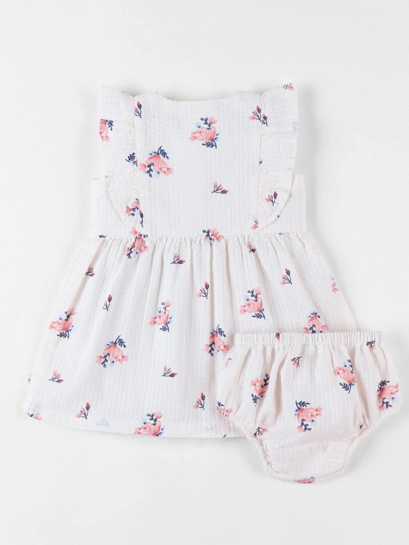 Set robe + bloomer fleuri Noukie's Rose