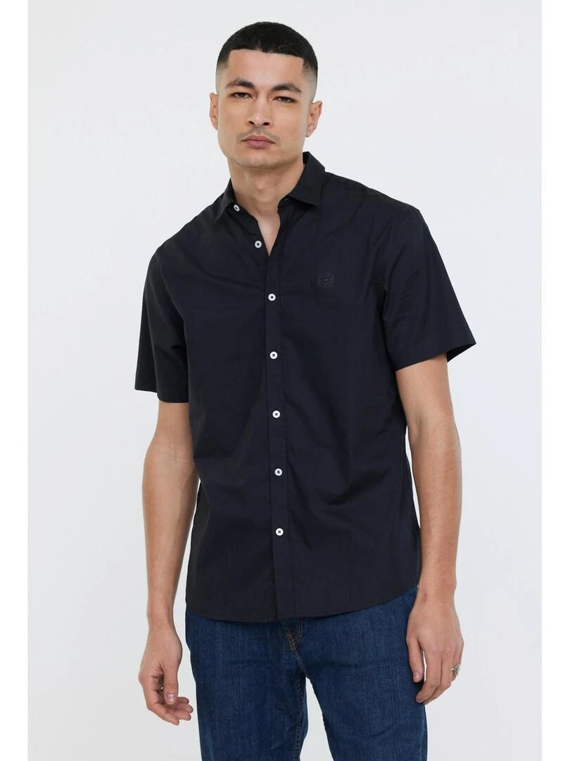 Lee Cooper Chemise manches courtes coton regular DRIMO MC Noir
