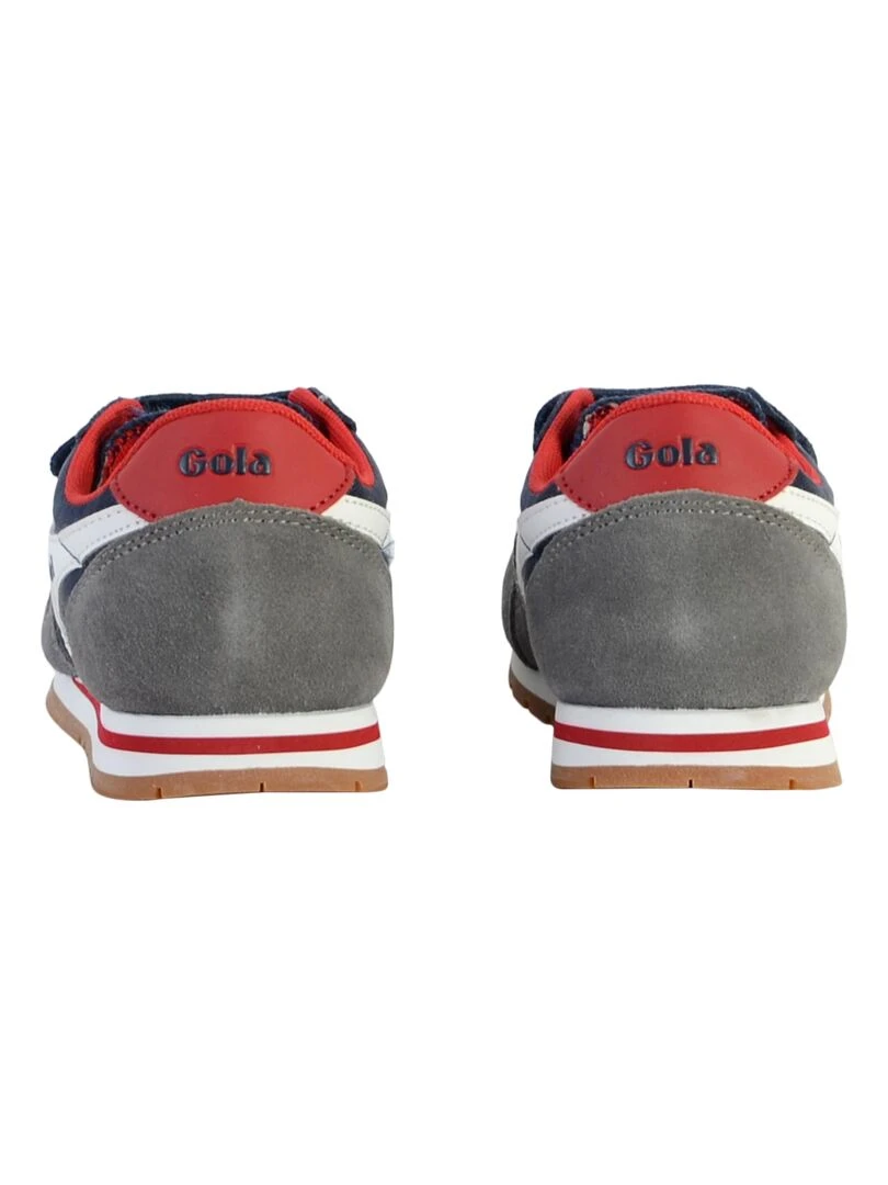 Basket Cuir Enfant Gola Daytona Quad Strap   Bleu marine