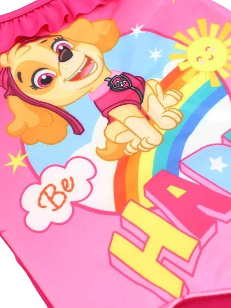 La Pat' Patrouille   Maillot De Bain fille imprimé La Pat' Patrouille   Rose fushia