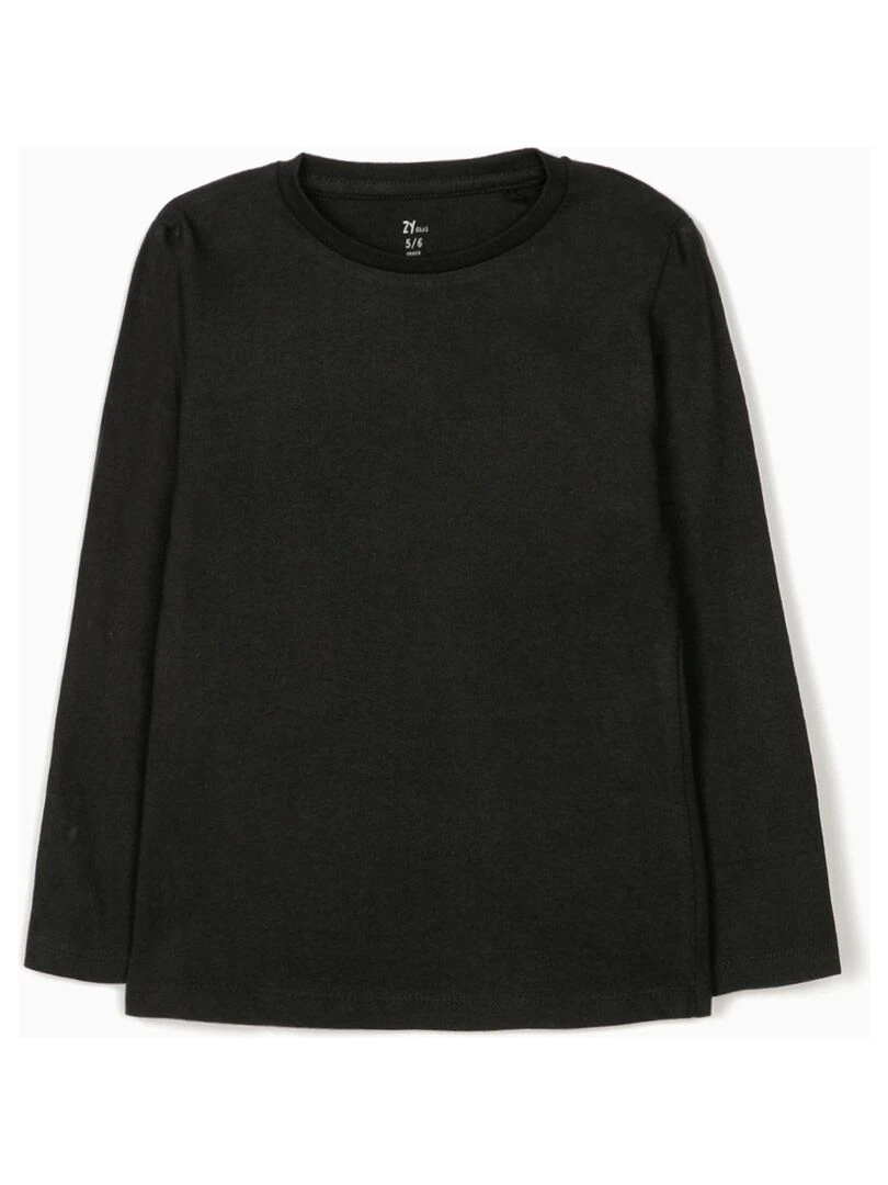 2 T shirts manches longues fille manches longues DISRUPTION   Noir